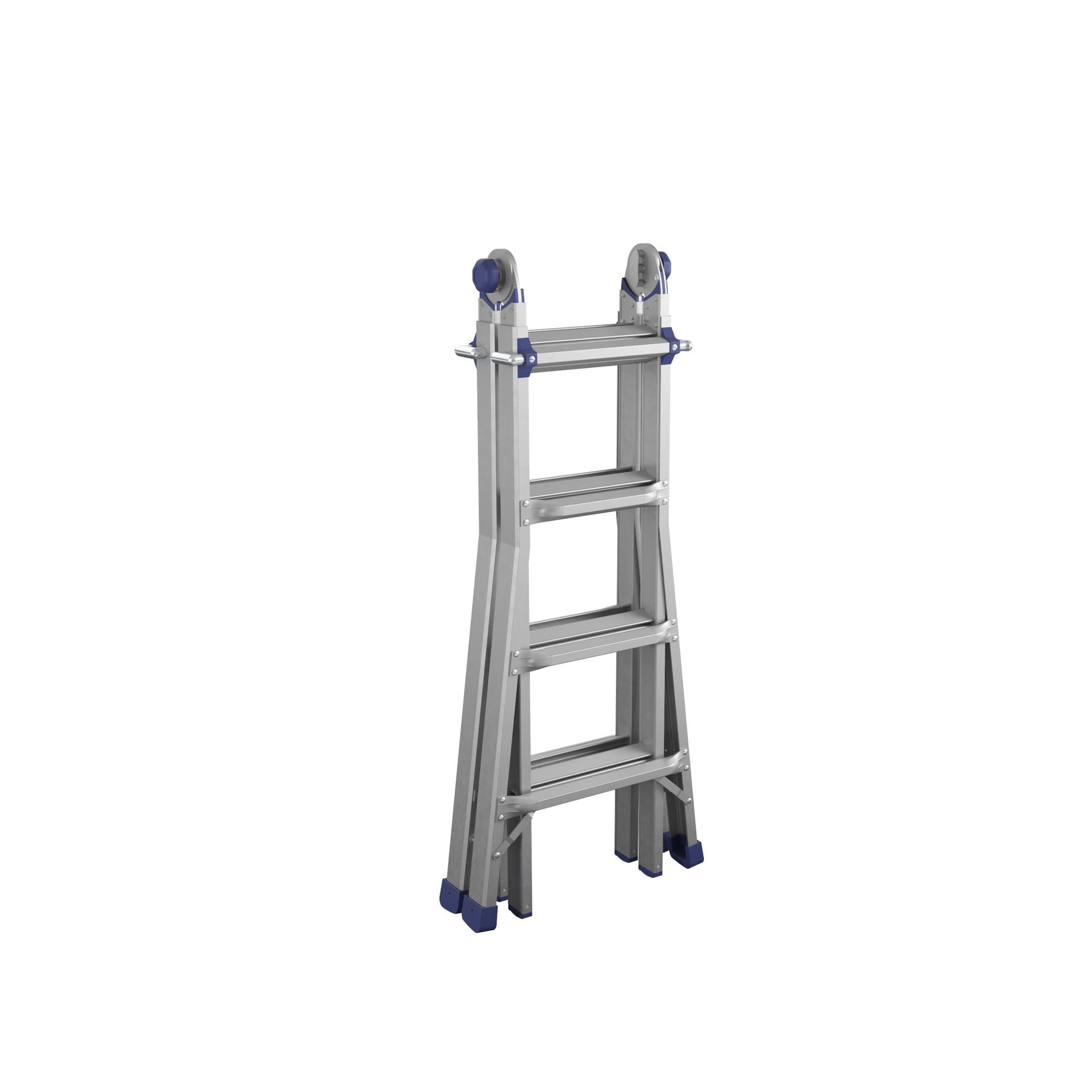 COSCO 18ft Reach Height Aluminum Multi-Position Ladder ,300 lb. Load Capacity Type IA Duty Rating