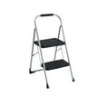 thumbnail image 1 of COSCO 2-Step Big Step, Steel Step Stool with Rubber Hand Grip, 8 ft. 2 in Max Reach (Platinum/Black/Dot), 1 of 5