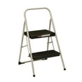 thumbnail image 1 of COSCO 2-Step Household Folding Steel Step Stool, 7Ft. 11in. Max Reach, ANSI Type 3, 200 lb. Weight Capacity (Grey/Black), 1 of 8