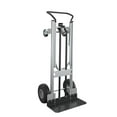thumbnail image 1 of COSCO Commerical 2-in-1 Hybrid Hand Truck, Aluminum and Steel Frame, Silver/Black, 1 of 8