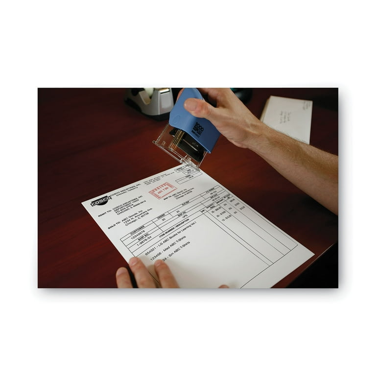 ES Dater, RECEIVED + Date, 1 x 1.81, Red ES Dater, RECEIVED + Date, 1 x 1.81, Red