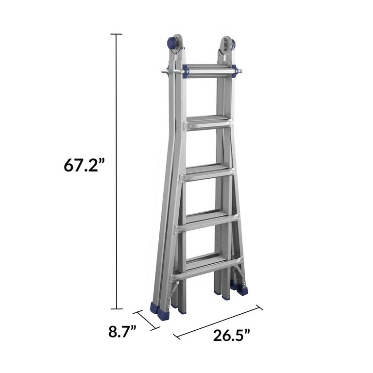 Cosco 12 ft. H Aluminum 2-in-1 Multi-Position Type IA 300 lb. capacity Cosco 12 ft. H Aluminum 2-in-1 Multi-Position Type IA 300 lb. capacity