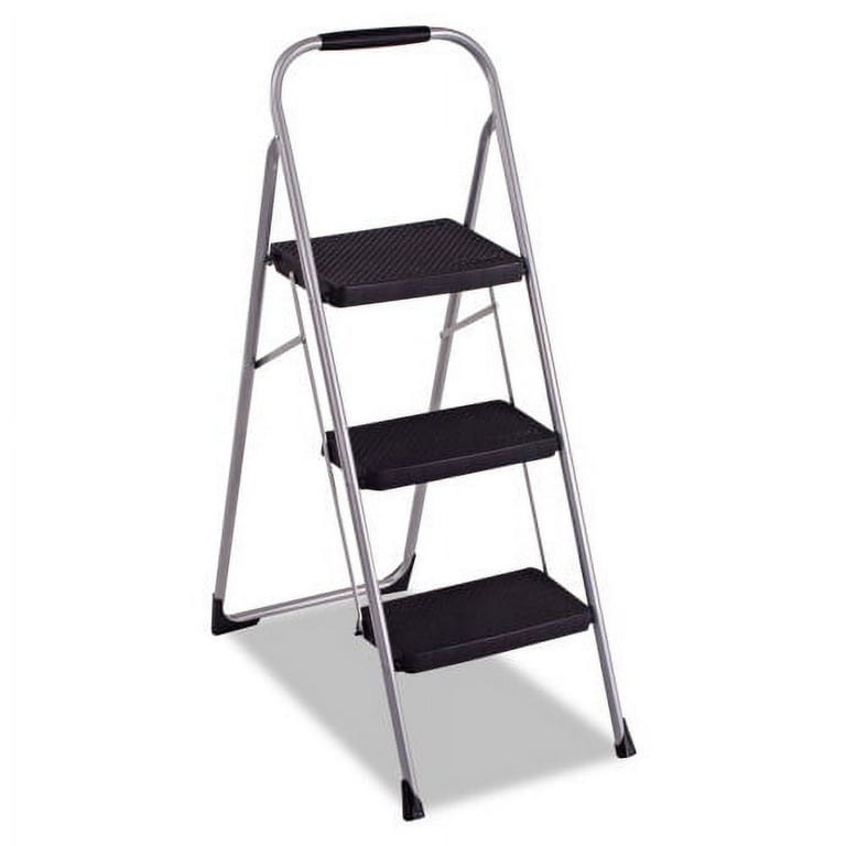 3-Step Big Step Folding Stool, 200 lb Capacity, 17.75 x 28 x 45.63, Light Gray 3-Step Big Step Folding Stool, 200 lb Capacity, 17.75 x 28 x 45.63, Light Gray