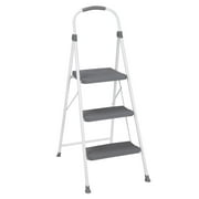 COSCO 3 Step Connection Step Stool  White & Gray, 8ft 10in Max Reach