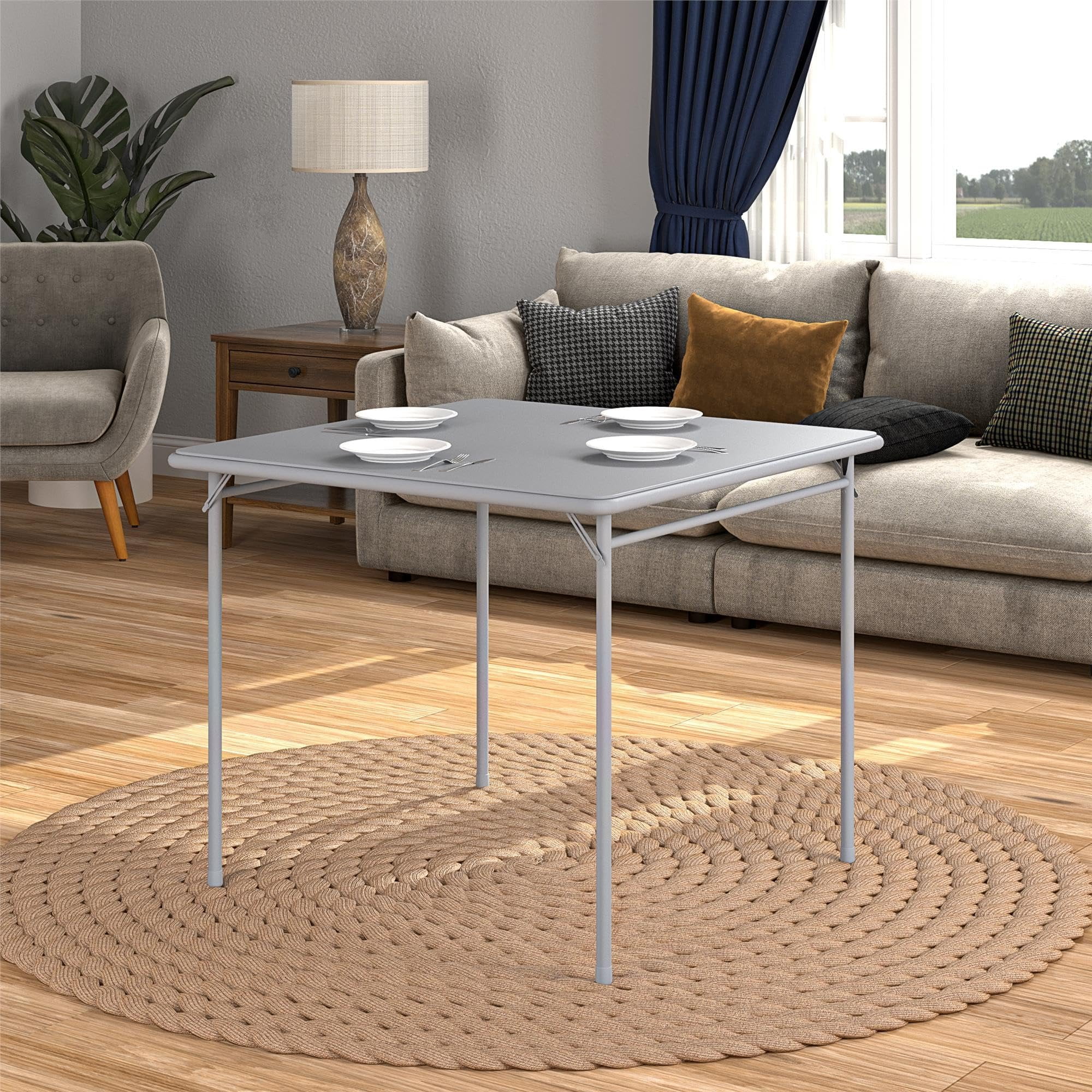 【美品】Cosco ブラウン 正方形 折りたたみテーブル 34インチ 美品】Cosco ブラウン 正方形 折りたたみテーブル 34インチ 【公式通販】