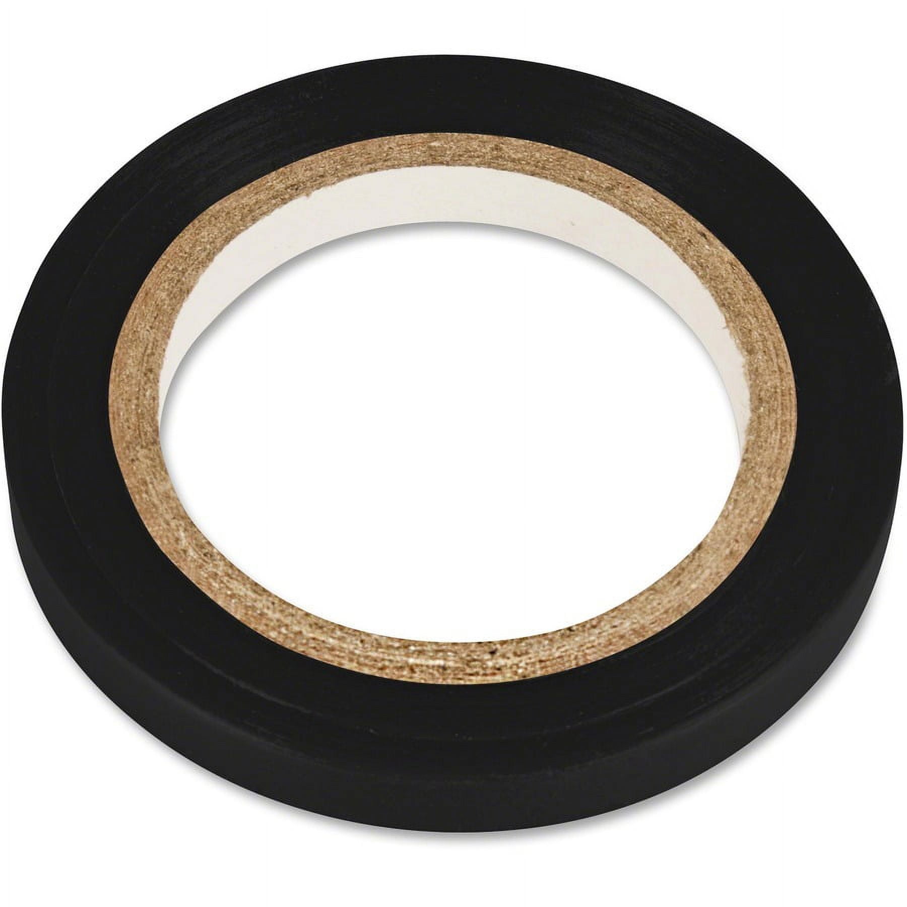 COSCO Glossy Art Tape - 27 ft Length x 0.25" Width - 1 Each - Black | Bundle of 5 Each