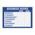 thumbnail image 1 of Cosco® Static Cling "Business Hours" Sign Kit, 10" x 14", Blue, 1 of 4
