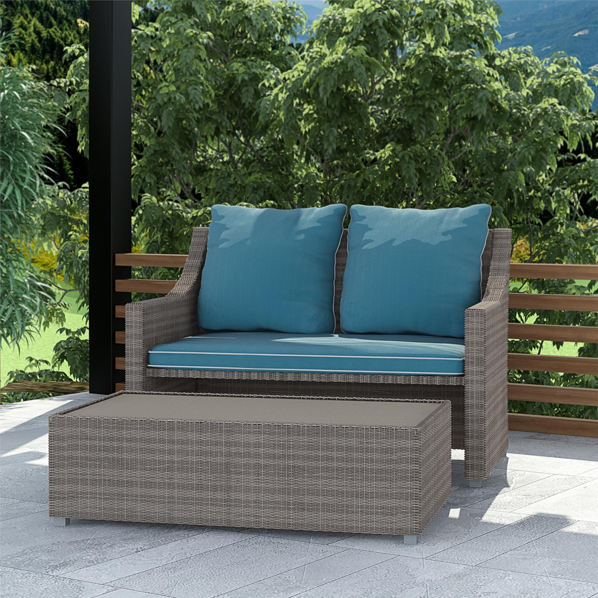 Patio loveseat and ottoman deals