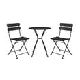thumbnail image 1 of COSCO Outdoor Living, 3 Piece Bistro Set with 2 Folding Chairs, Black, 1 of 5