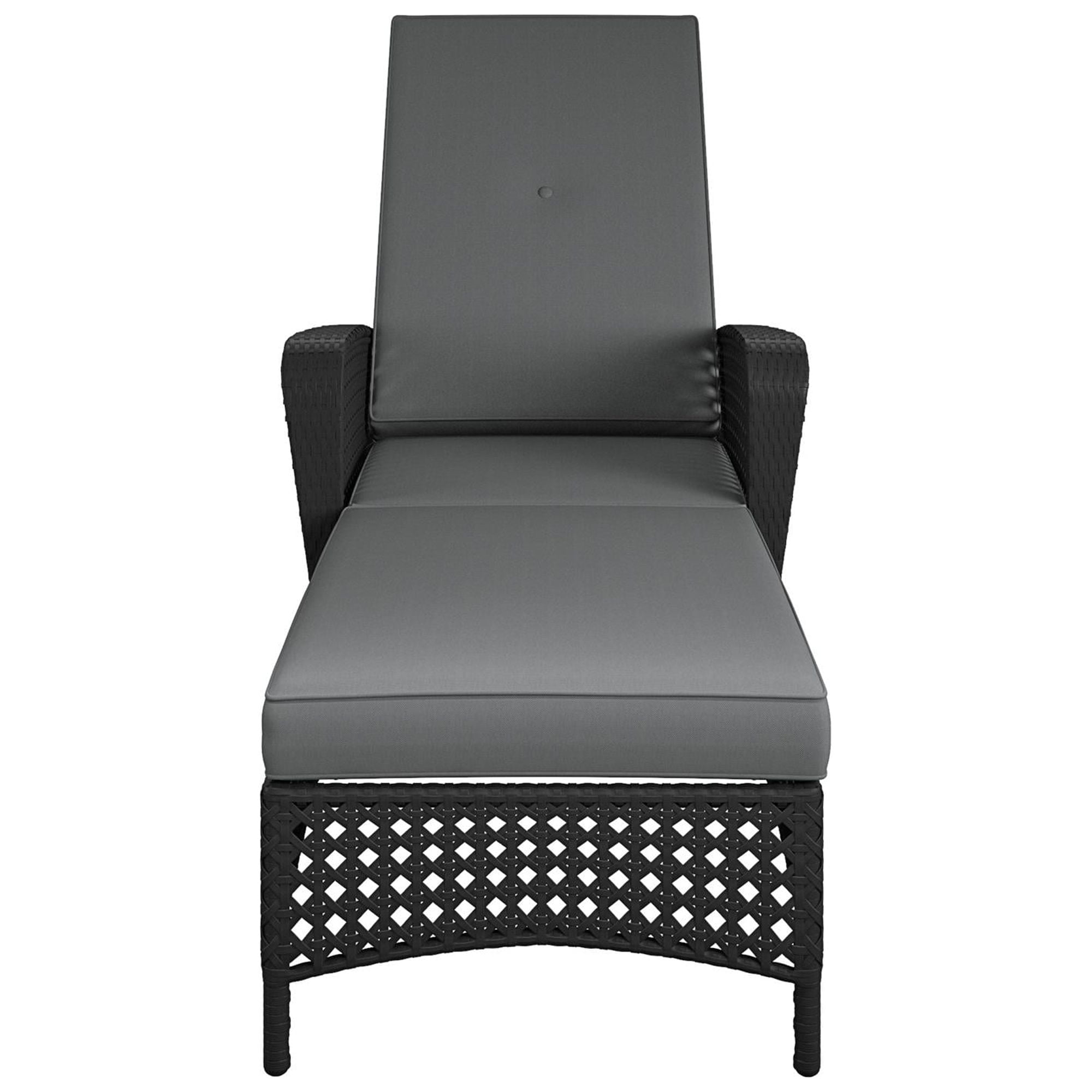 COSCO Outdoor Living Adjustable Chaise Lounge Chair Patio Furniture