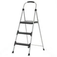 thumbnail image 1 of COSCO Signature 3-Step Step Stool with Plastic Steps (Aluminum/Black), 1 of 7