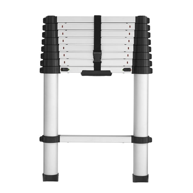 COSCO SmartClose Telescoping Aluminum Ladder (300lb Capacity, 8.5 ft