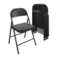 thumbnail image 1 of COSCO SmartFold All-Steel Folding Chair, 4-Pack, Black, 1 of 6