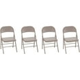 thumbnail image 1 of COSCO Steel Folding, Tan, 4-Pack Chair,, 1 of 7