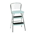 thumbnail image 1 of COSCO Stylaire Retro Chair + Step Stool with Flip-Up Seat (Teal, one pack), 1 of 7
