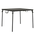 thumbnail image 1 of COSCO 38.5" Square Fold-in-Half Card Table with Handle, Wheelchair Accessible, Black, 1 of 6