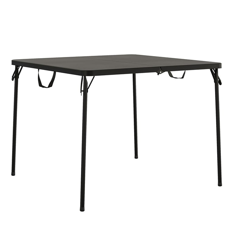 COSCO Square Fold-in-Half Card Table with Handle, Wheelchair