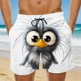 thumbnail image 1 of COSFO Beach Men's Swim Shorts Quick Dry Funny Animal Print Casual Board Shorts Loose Fit Breathable Drawstring Summer Elastic Waist Swimwear, 1 of 6
