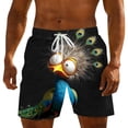 thumbnail image 1 of COSFO Beach Swim Shorts Men Funny Animal Print Casual Summer Board Shorts Relaxed Fit Drawstring Elastic Waist with Pockets Vacation Bathing Suits, 1 of 5