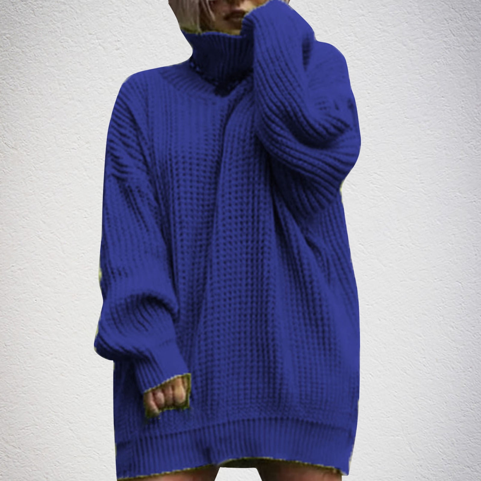 royal blue sweater dress and an ankle Royal Blue Vintage Angora Sweater