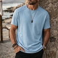 thumbnail image 1 of COSFO Blue Men T Shirts Summer Short Sleeve Dry Fit Shirt Moisture Wicking Workout Pullover Classic Fit Crew Neck Tshirts Shirts for Men, 1 of 5