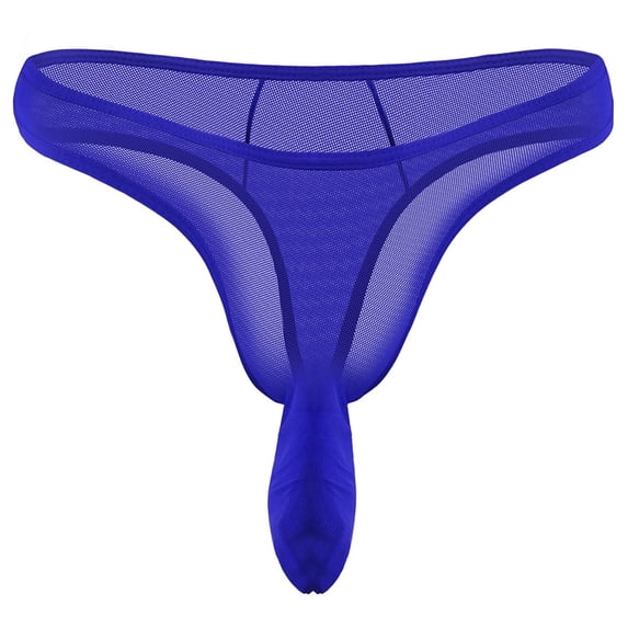 COSFO Bulge Pouch Mens Thong Mesh T-Back Classic Fit Breathable Low Rise Mens Underwear