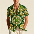 thumbnail image 1 of COSFO Button Up Shirts for Men Funny Short Sleeve St Patricks Day Tops Graphic Relaxed Fit Collared Mens Shirts, 1 of 8