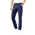 thumbnail image 1 of COSFO Cargo Pants Men with Multi Pockets Blue Straight Leg Hiking Casual Pants Relaxed Fit Outdoor Work Trousers Mens Pants, 1 of 6