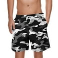thumbnail image 1 of COSFO Casual Board Shorts for Men Camouflage Summer Beach Shorts Drawstring with Pockets Elastic Waist Shorts, 1 of 4