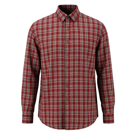 COSFO Casual Button Down Shirts for Men Long Sleeve Fall Plaid Shirts Collared Loose Fit Work Men's Shirts