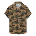 thumbnail image 1 of COSFO Casual Men Shirts Short Sleeve Collared Camo Tops Regular Fit Button Down Shirts, 1 of 5