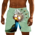 thumbnail image 1 of COSFO Casual Men's Swim Shorts Quick Dry Funny Animal Print Beach Summer Board Shorts Relaxed Fit Drawstring Elastic Waist Vacation with Pockets Swim Shorts, 1 of 5