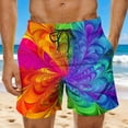 thumbnail image 1 of COSFO Casual Men's Swim Trunks Tie Dye Beach Quick Dry Board Shorts Stretch Elastic Waist Summer Loose Fit Drawstring Swimwear, 1 of 8