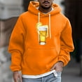 thumbnail image 1 of COSFO Casual Mens Sweatshirts Drawstring Beer Festival Hooded Tops Loose Fit Kangaroo Pocket Pullover Long Sleeve Mens Hoodies, 1 of 5