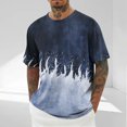 thumbnail image 1 of COSFO Crew Neck Men Shirts Casual Short Sleeve Tops Pullover Breathable Loose Vintage Mens Graphic Tees, 1 of 5