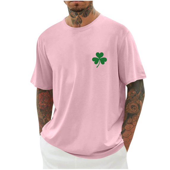 COSFO Crew Neck Mens T-Shirts St Patricks Day Short Sleeve Casual Tops Loose Pullover Workout Shirts