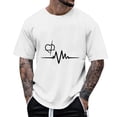thumbnail image 1 of COSFO Crew Neck T Shirts for Men Funny Short Sleeve Valentine's Day Tops Pullover Loose Fit Vacation Mens Graphic Tees, 1 of 5