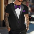thumbnail image 1 of COSFO Crew Neck Tee Shirts Mens Funny Valentine's Day Short Sleeve Tops Relaxed Fit Pullover Vacation Mens Graphic Tees, 1 of 7