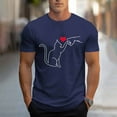 thumbnail image 1 of COSFO Crewneck Mens Tshirts Cat Short Sleeve Funny Basic Tops Relaxed Fit Lightweight Pullover Mens Graphic Tees, 1 of 6