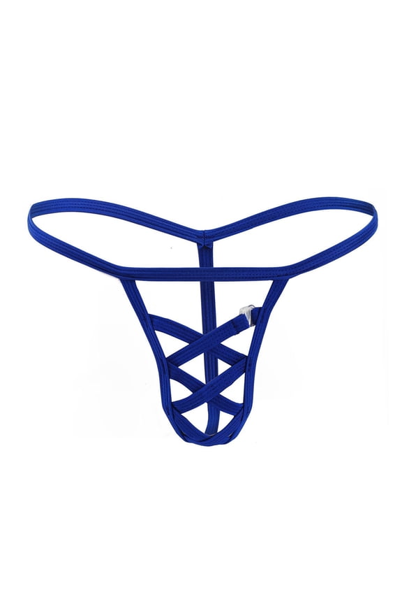 Cut Out Thongs for Men Solid Lightweight T-Back Comfortsoft Classic Fit Breathable Underwear for Men