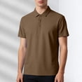 thumbnail image 1 of COSFO Golf Men's Polo Shirts Short Sleeve Ice Silk Solid Colors Tops Collared Performance Pullover Button Mens Classic T-Shirt, 1 of 6