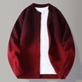 thumbnail image 1 of COSFO Gradient Winter Jackets for Men Casual Knitted Sweater Jacket Button Down Loose Fit Round Neck Long Sleeve Mens Winter Coats, 1 of 5