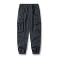 thumbnail image 1 of COSFO Gray Tactical Pants for Men Stretch Taper Carpenter Full Workwear Solid Elastic Waist Drawstring Chinos Pants Men, 1 of 6