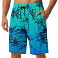 thumbnail image 1 of COSFO Hawaiian Mens Swim Trunks Casual Quick Dry Summer Board Shorts Elastic Waist Beach Drawstring Breathable Relaxed Fit Swim Shorts, 1 of 5