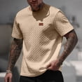 thumbnail image 1 of COSFO Jacquard Summer T Shirts for Men Casual Short Sleeve Shirt Solid Crew Neck Classic Fit Men T Shirts Xl, 1 of 9