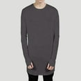 thumbnail image 1 of COSFO Long Sleeve Men's Shirts Crew Neck Solid Casual Tops Warm Loose Pullover Undershirts, 1 of 5