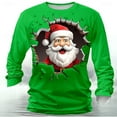 thumbnail image 1 of COSFO Long Sleeve Shirts for Men Funny Christmas Casual Shirts Loose Fit Pullover Collared Party Graphic Tees, 1 of 5