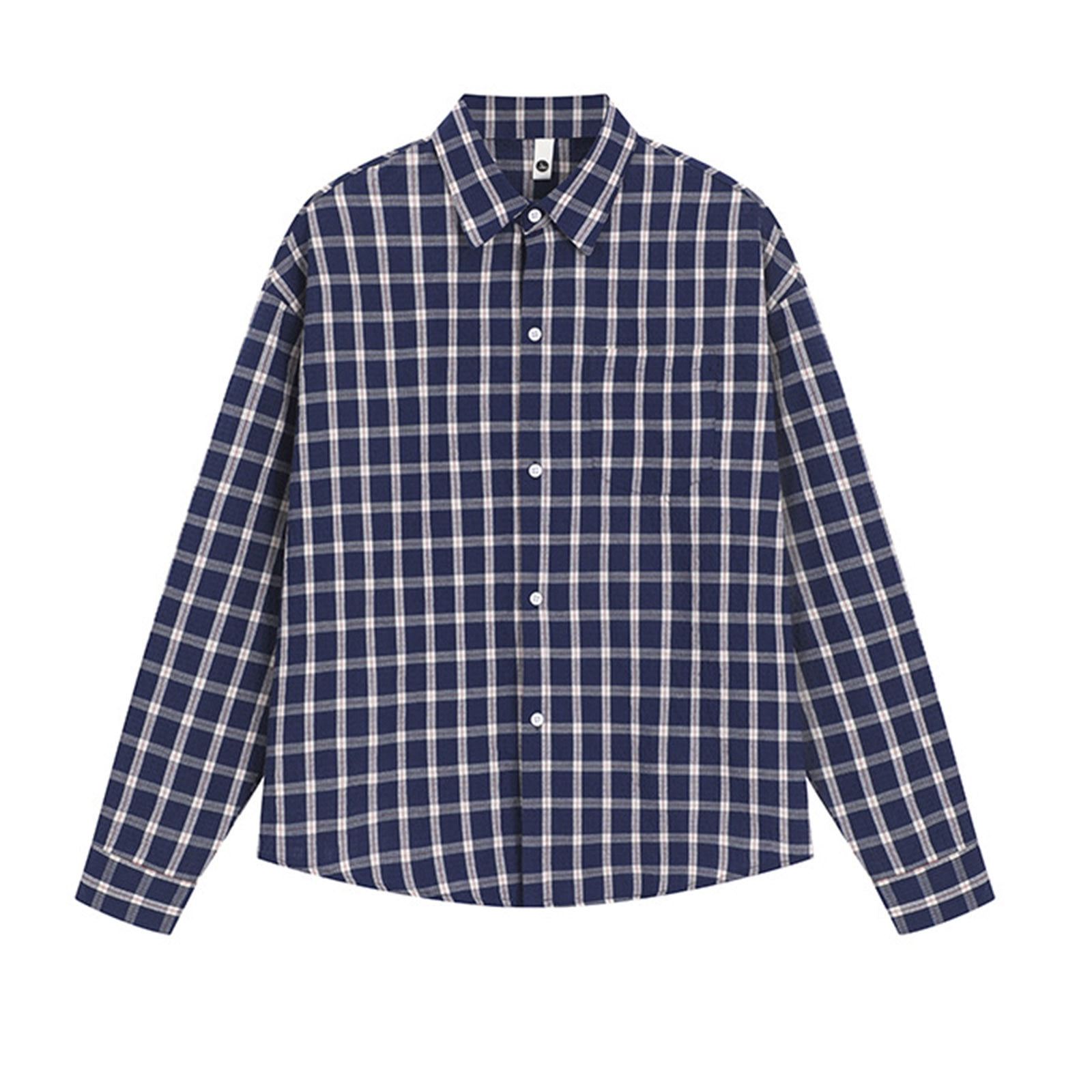 Men's Button Down Collared Neck Contrast Openwork Shirt
