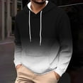 thumbnail image 1 of COSFO Men Hoodies Athletic Gradient Big and Tall Flannel Hooded Sweatshirts Long Sleeve Loose Fit Drawstring Pullover with Pocket Shirts Men, 1 of 5