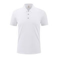 thumbnail image 1 of COSFO Men's Polo Shirts Short Sleeve Collared Casual Tops Solid Pullover Slim Mens Classic T-Shirt, 1 of 5